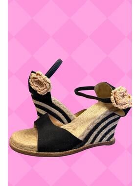Kate Spade Granada Espadrille Wedge size 8-8.5 US